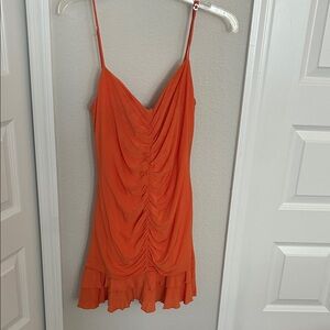 BCBGMaxAzria Vibrant Orange Mini Dress